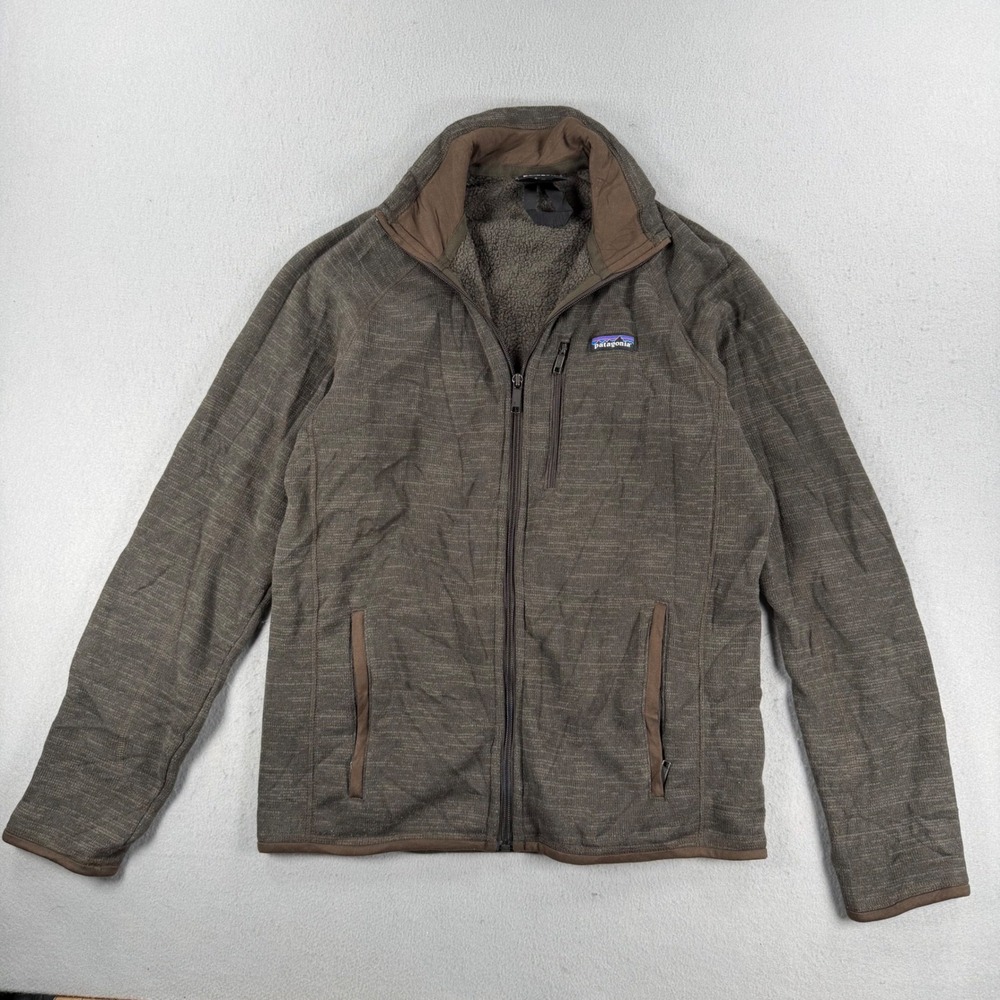 Patagonia Performance Better Sweater Fleece Jacket Brown Mens Small Full Zip